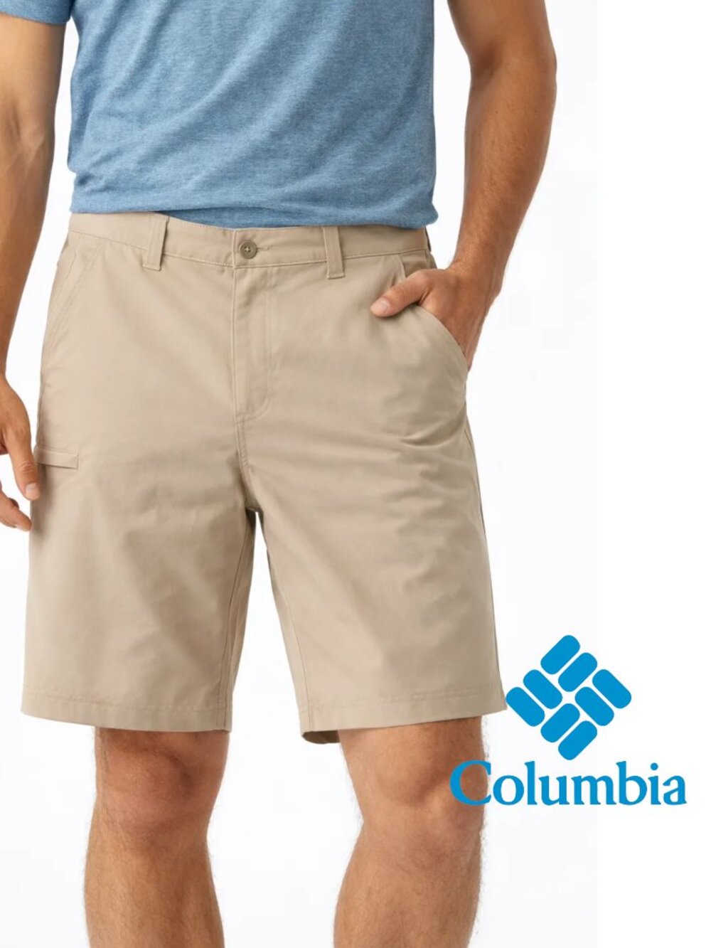 Columbia Men's Lightweight Tech Short - Ancient Fossil - 36Wx10L - NWT